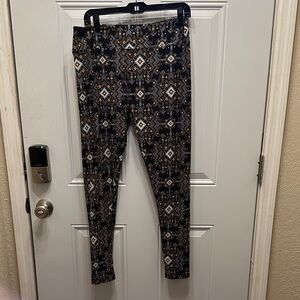 LuLaRoe Aztec Pattern Leggings - Black, Brown, White
